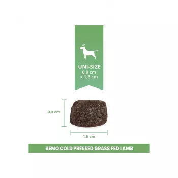 BEMO koudgeperst droogvoer voor honden met lamsvlees van grasgevoerde schapen 1kg