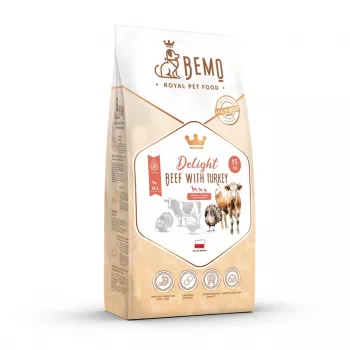 BEMO Delight rund met kalkoen droogvoer voor honden 15kg