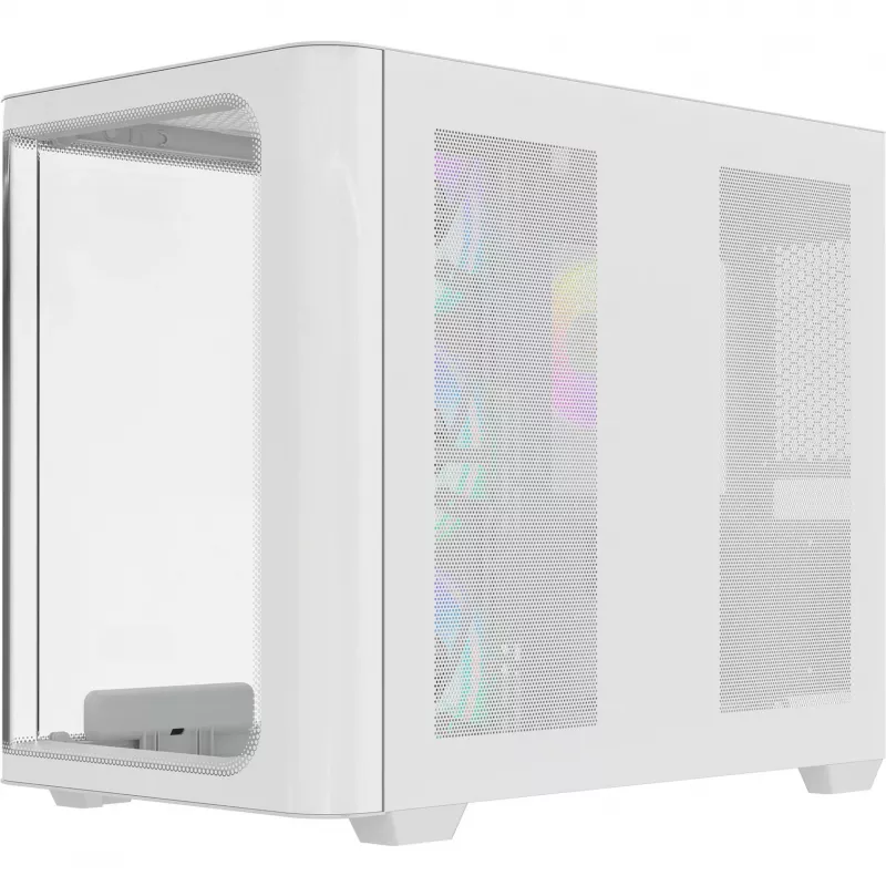 Ocypus Iota C70 Curve ARGB digitale witte 270° panorama-glas mid-tower PC-behuizing