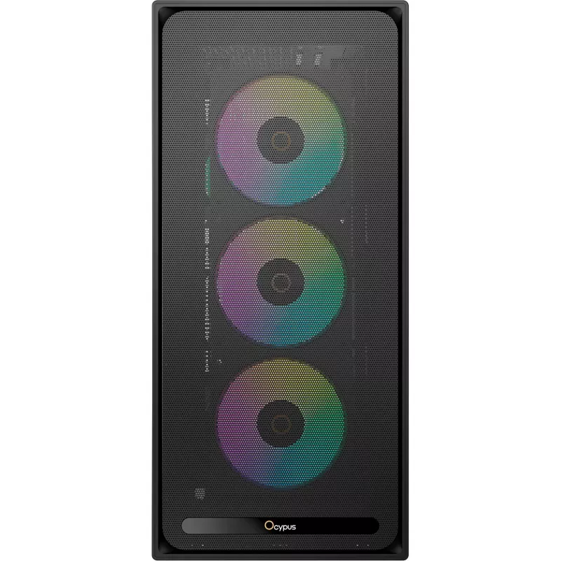 Ocypus Delta C70 ARGB zwart panorama-glas midi-tower behuizing