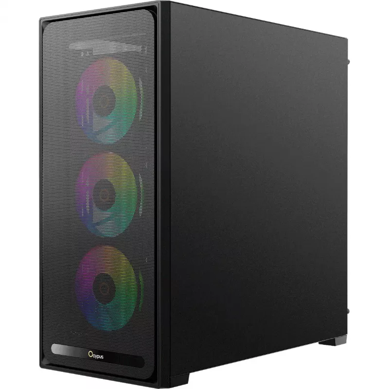 Ocypus Delta C70 ARGB zwart panorama-glas midi-tower behuizing
