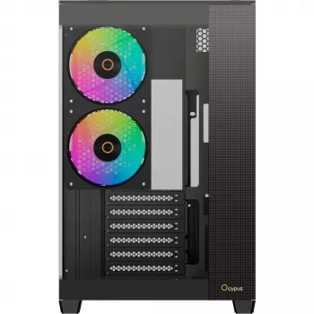 Ocypus Delta C74 ARGB zwart panoramaglas mid-tower behuizing
