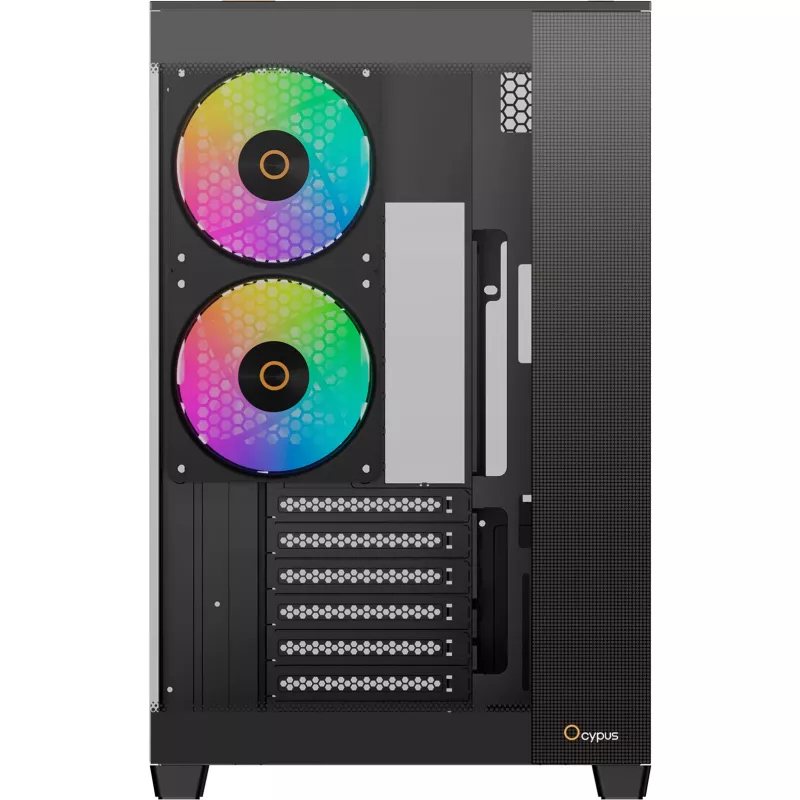Ocypus Delta C74 ARGB zwart panoramaglas mid-tower behuizing