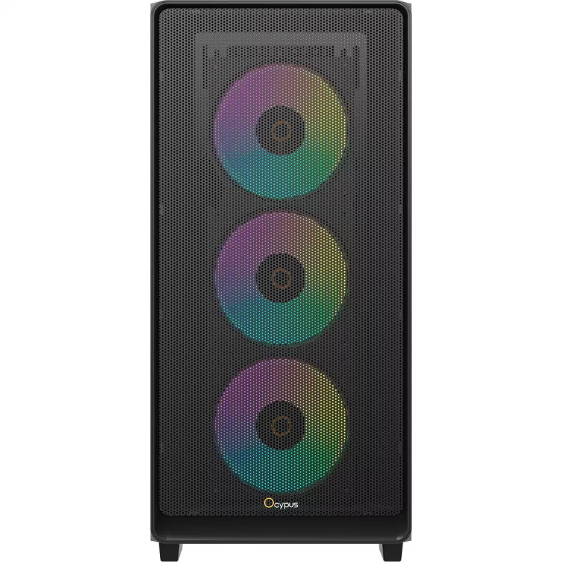 Ocypus Gamma C60 ARGB mid-tower PC-behuizing - tempered glass, zwart