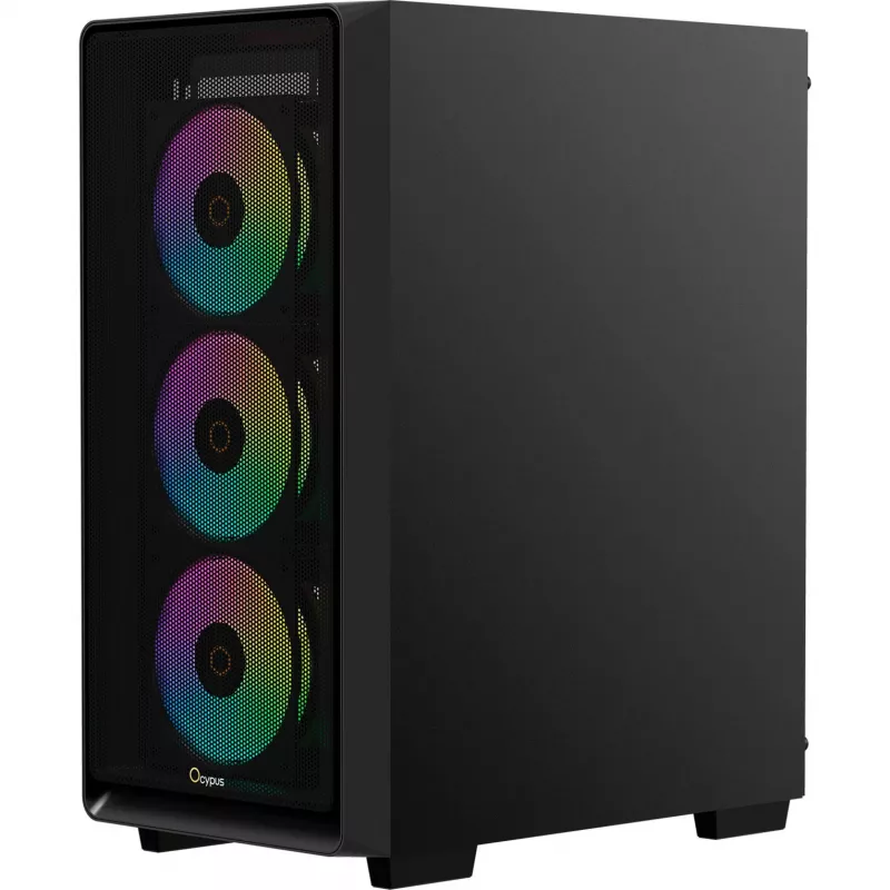 Ocypus Gamma C60 ARGB mid-tower PC-behuizing - tempered glass, zwart