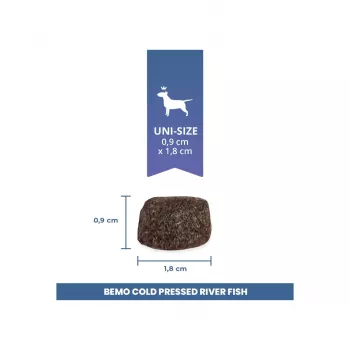 BEMO Koudgeperste riviervis Mono droogvoeding voor honden 1kg