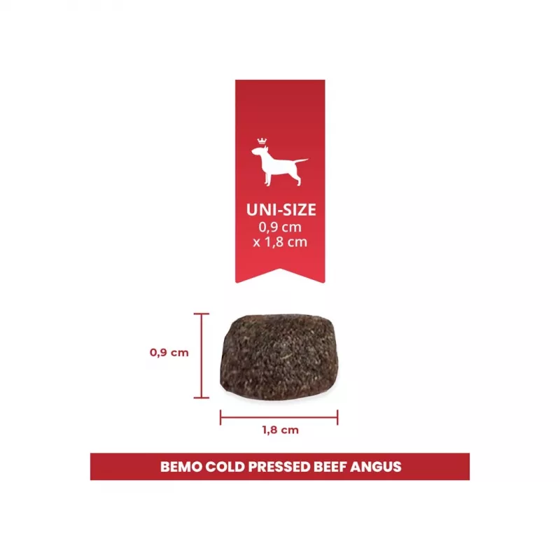 BEMO Koudgeperste rund Angus Mono droogvoeding voor honden 3kg