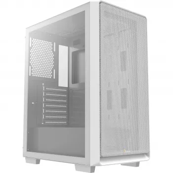 Ocypus Gamma C60 witte pc-behuizing van gehard glas, mid-tower