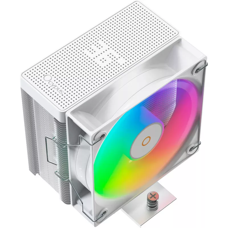 OCYPUS Gamma A40 ARGB Digital low-profile CPU-koeler - wit, 100 mm