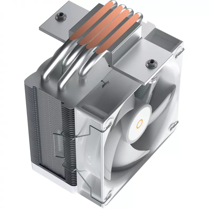 OCYPUS Gamma A40 ARGB Digital low-profile CPU-koeler - wit, 100 mm