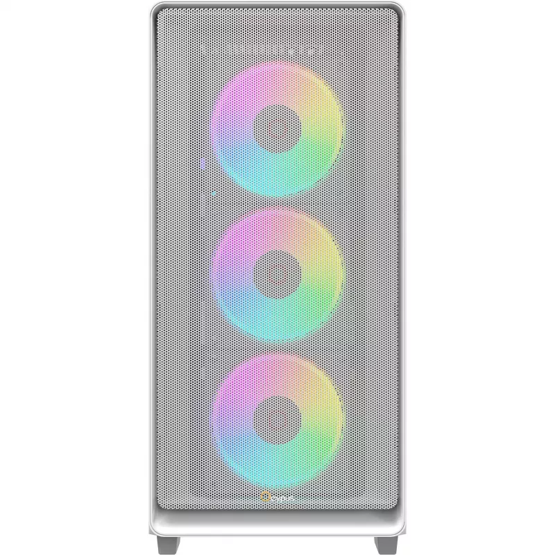Ocypus Gamma C60 ARGB witte mid-tower behuizing met gehard glas