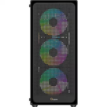 Ocypus Gamma C50 ARGB zwart behuizing met gehard glas mid-tower