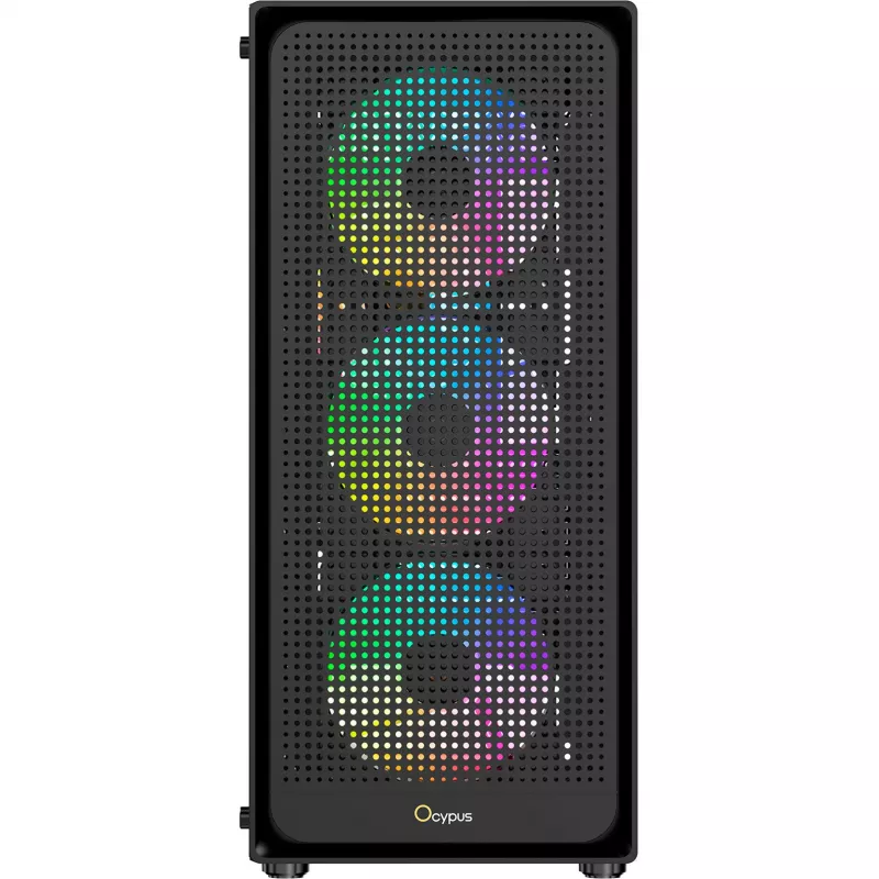 Ocypus Gamma C50 ARGB zwart behuizing met gehard glas mid-tower