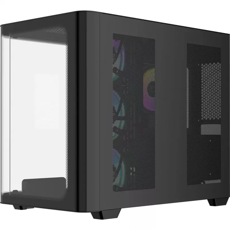 Ocypus Iota C70 Curve ARGB Digital zwart mid-tower behuizing, 270° panoramagehard glas