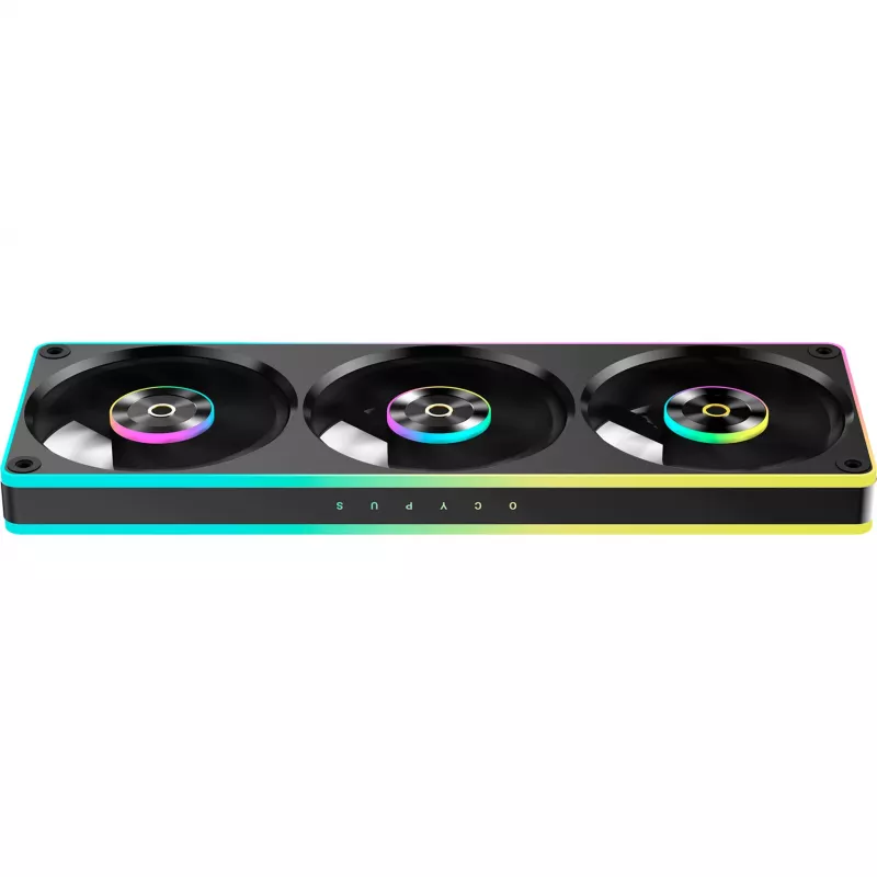Ocypus Sigma F36 ARGB 365 mm drievoudige ventilator met enkel frame, Zwart
