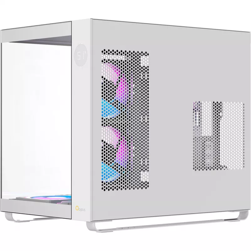 Ocypus Iota C70 ARGB witte panoramaglas mid-tower behuizing