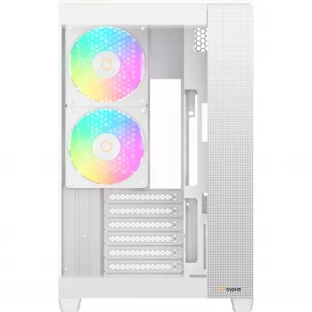 Ocypus Delta C74 ARGB witte panoramaglas mid-tower behuizing