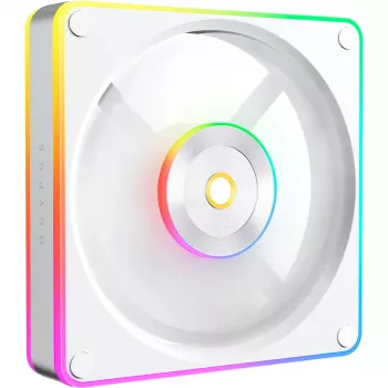 OCYPUS Sigma F12 ARGB witte reverse 120 mm pc-behuizingsventilator