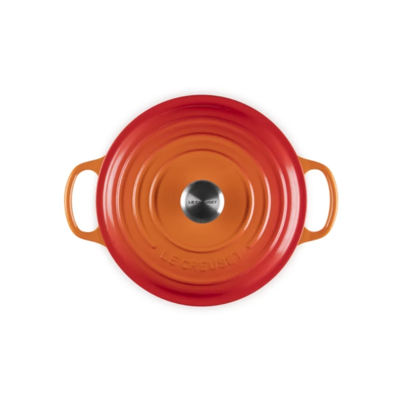 LE CREUSET gietijzeren ronde braadpan 34cm 12L oranje