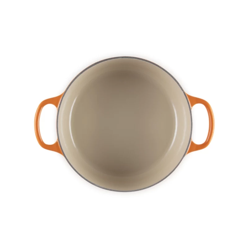 LE CREUSET gietijzeren ronde braadpan 34cm 12L oranje