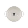 LE CREUSET ronde braadpan van geëmailleerd gietijzer 34cm 12L crème