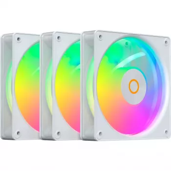 OCYPUS Gamma F12 Elite ARGB wit Reverse 3-pack 120 mm PWM behuizingsventilatoren