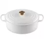 Le Creuset gietijzeren braadpan ovaal 31cm / 6,3L wit
