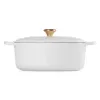 Le Creuset gietijzeren braadpan ovaal 31cm / 6,3L wit