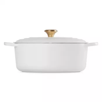 Le Creuset gietijzeren braadpan ovaal 31cm / 6,3L wit