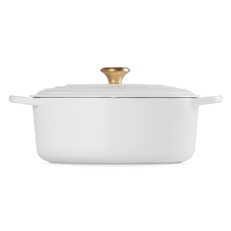 Le Creuset gietijzeren braadpan ovaal 31cm / 6,3L wit