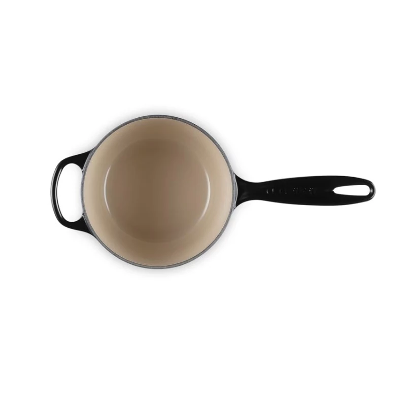 LE CREUSET gietijzeren steelpan 16cm 1,5L zwart