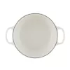 LE CREUSET gietijzeren pan rond 24cm 4,2L wit