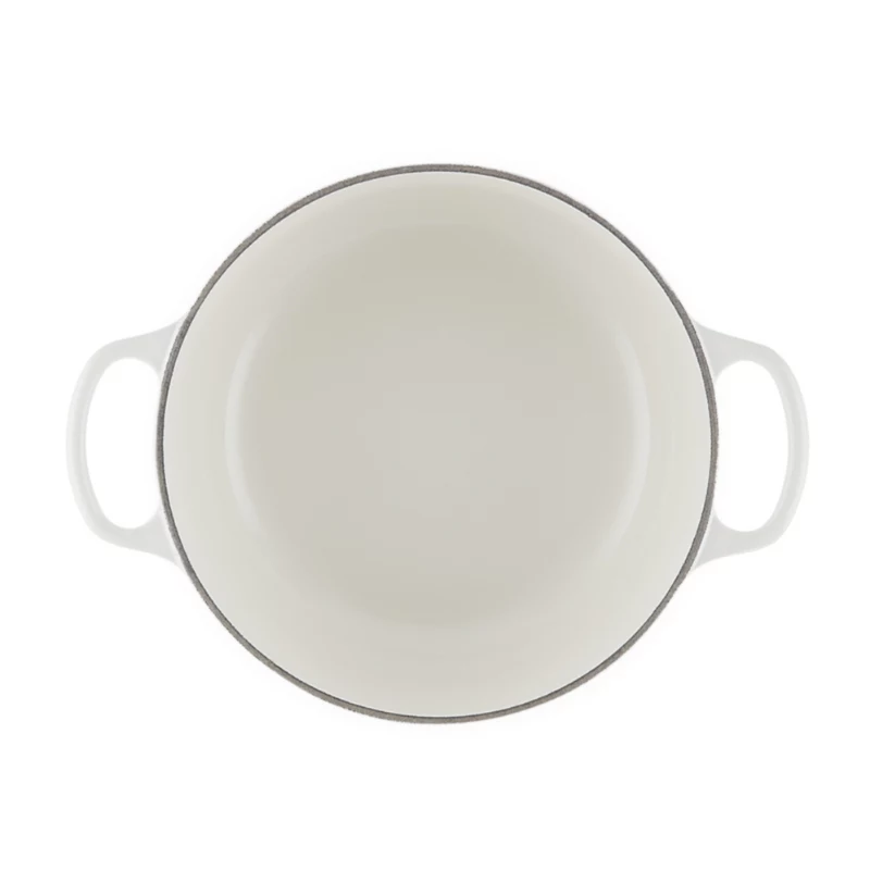 LE CREUSET gietijzeren pan rond 24cm 4,2L wit