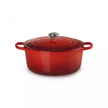 Le Creuset ronde gietijzeren braadpan 34cm 12L rood