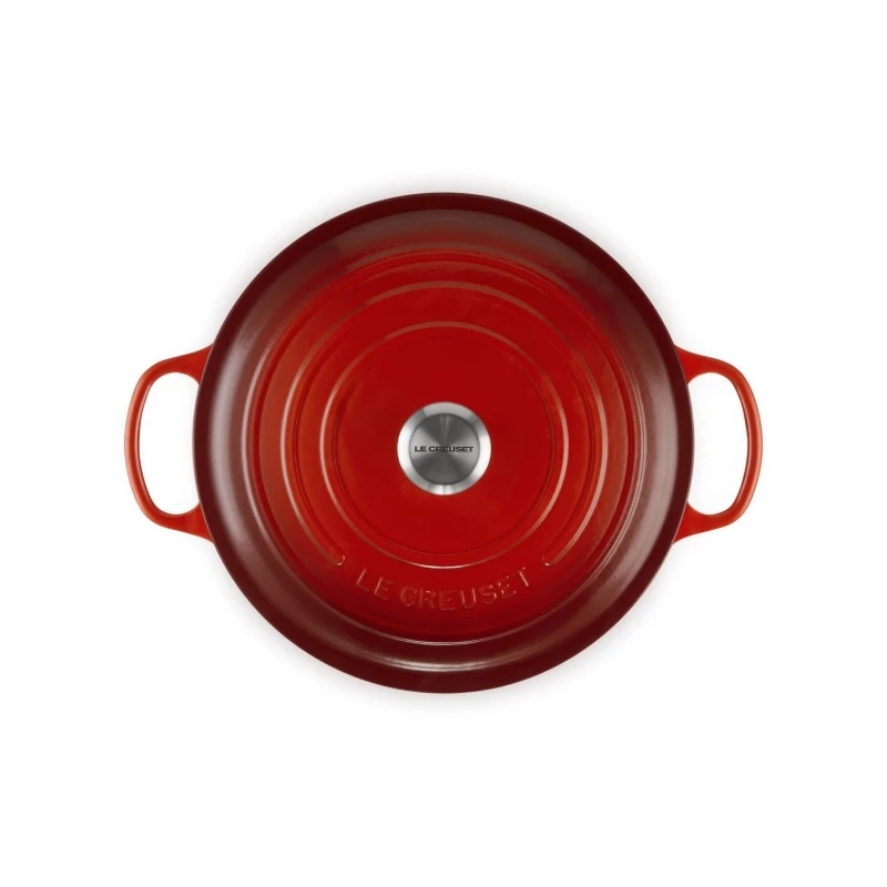 Le Creuset ronde gietijzeren braadpan 34cm 12L rood