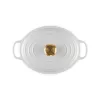 LE CREUSET geëmailleerde gietijzeren ovale braadpan 27 cm 4,1 L wit