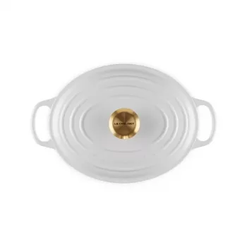 LE CREUSET geëmailleerde gietijzeren ovale braadpan 27 cm 4,1 L wit