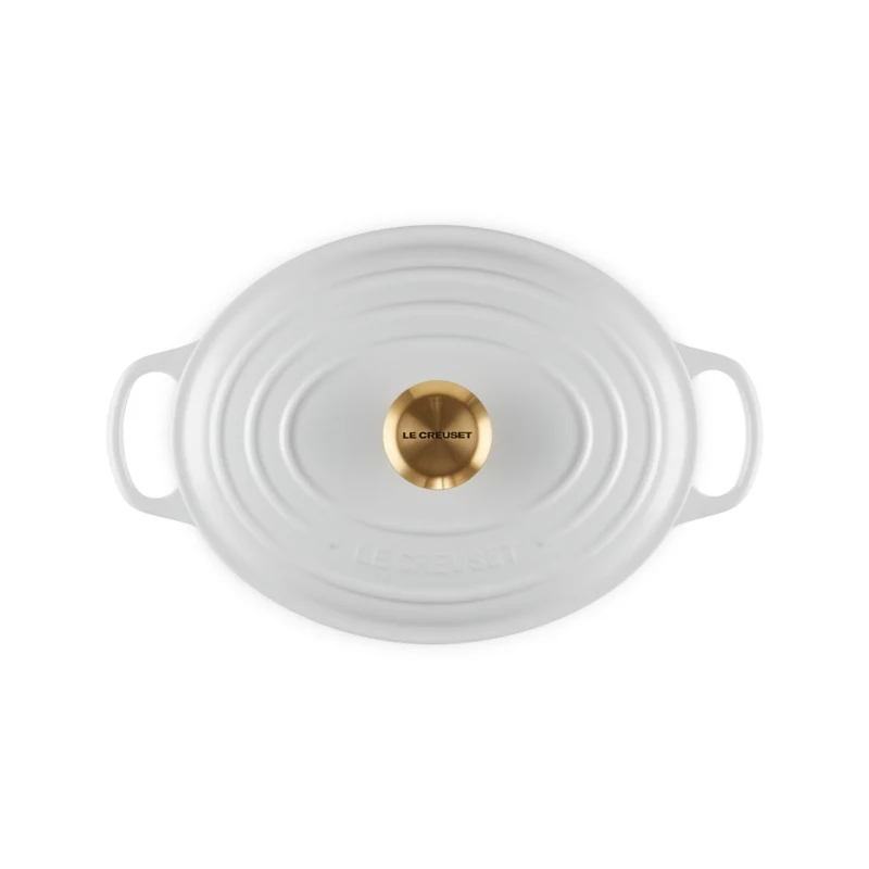 LE CREUSET geëmailleerde gietijzeren ovale braadpan 27 cm 4,1 L wit