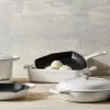 Le Creuset gietijzeren vierkante grillpan 26x26cm wit