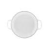 LE CREUSET platte gietijzeren braadpan 30cm 3,5L wit