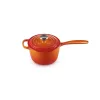 Le Creuset gietijzeren kasserol 16cm 1,5L oranje