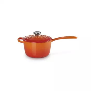 Le Creuset gietijzeren kasserol 16cm 1,5L oranje