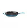 Le Creuset gietijzeren vierkante grillpan 26x26cm blauw