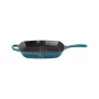 Le Creuset gietijzeren vierkante grillpan 26x26cm blauw