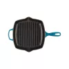Le Creuset gietijzeren vierkante grillpan 26x26cm blauw
