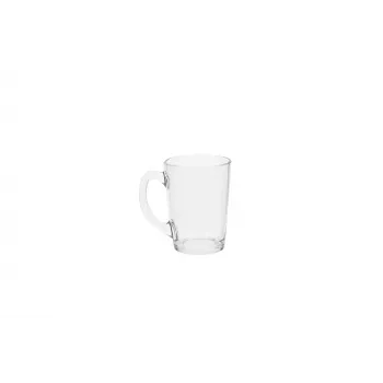 Esmeyer Arcoroc NEW MORNING glazen beker met handgreep, 320 ml, hardglas, transparant, 110 mm hoogte, 6-delige set (384-425)