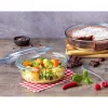 Pyrex Essentials 3L ronde glazen bewaardoos met deksel, borosilicaatglas, Ø22cm