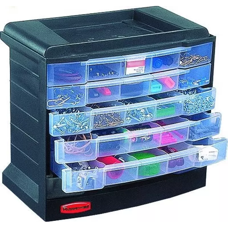 CURVER DIY gereedschap- en onderdelenbox met 6 lades 29x17x27cm