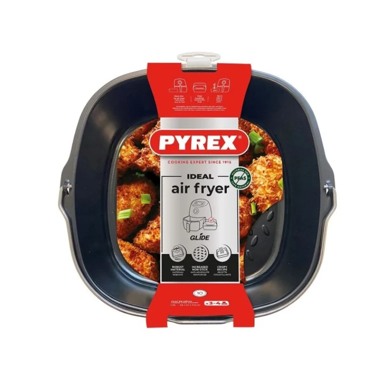 PYREX metalen bakplaat voor heteluchtfriteuse 22x21x7,5cm