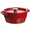 Pyrex gietijzeren ronde ovenschaal 2,2L Ø20cm rood